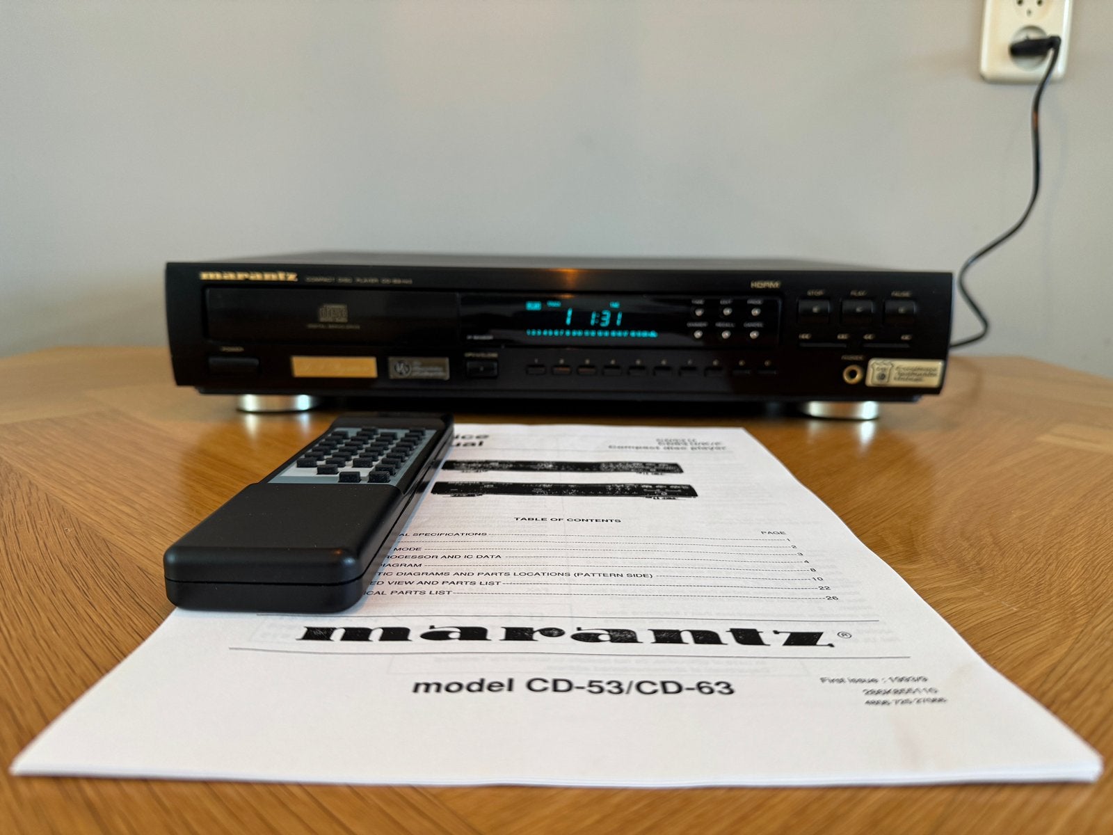 Marantz CD-63 mkII KI Signature met Afstandsbediening, Ophalen of Verzenden, Zo goed als nieuw, Marantz