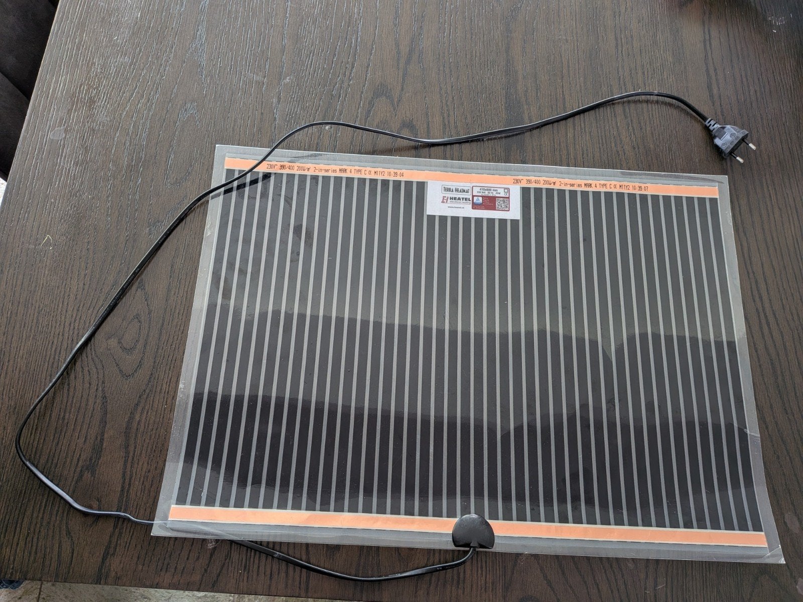 Warmtemat terra heatmat 410 x 600 mm, Ophalen of Verzenden, Zo goed als nieuw