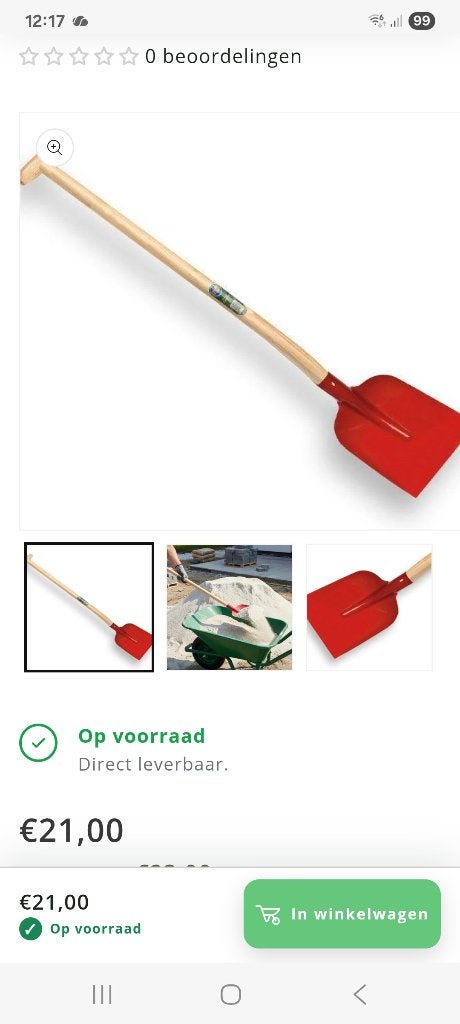 Betonschep, betonschop, steel 110 cm totaal 135 cm, Ophalen, Zo goed als nieuw
