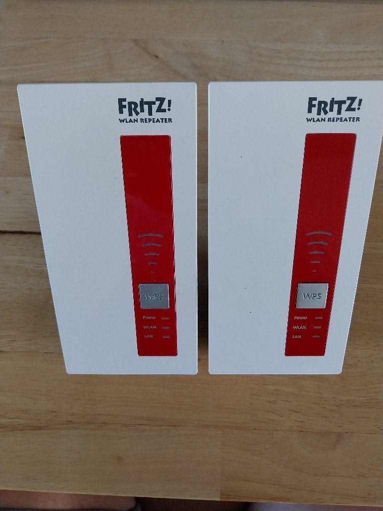 2x Fritzbox WLAN repeater 1750e, Ophalen, Gebruikt, FRITZ! (AVM)