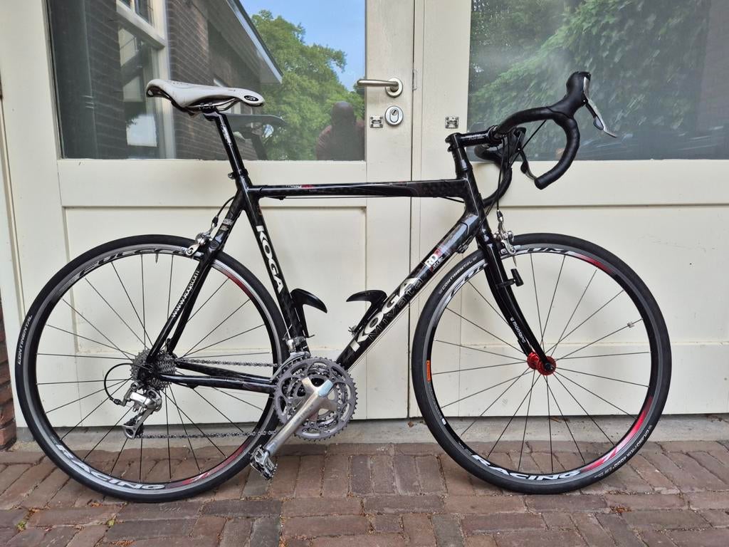 Koga Miyata road racer full carbon maat 60 triple   10 speed, Fietsen en Brommers, Fietsen | Racefietsen, Ophalen, Gebruikt, Carbon