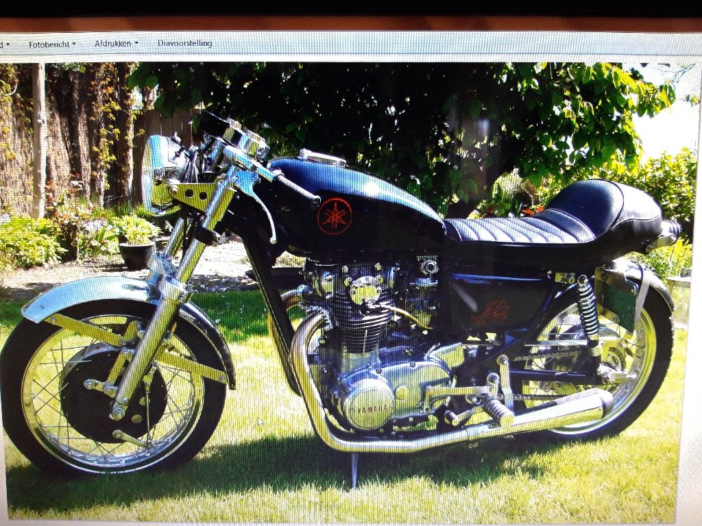 cafe racer motor oldtimer yamaha xs 650, 2 cilinders, Nieuw, Motorrijbewijs A, Meer dan 35 kW