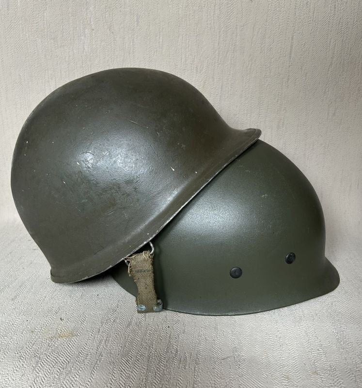 wo2 - M1 type helm met binnenwerk, Verzamelen, Militaria | Tweede Wereldoorlog, Ophalen of Verzenden, Landmacht, Amerika, Helm of Baret