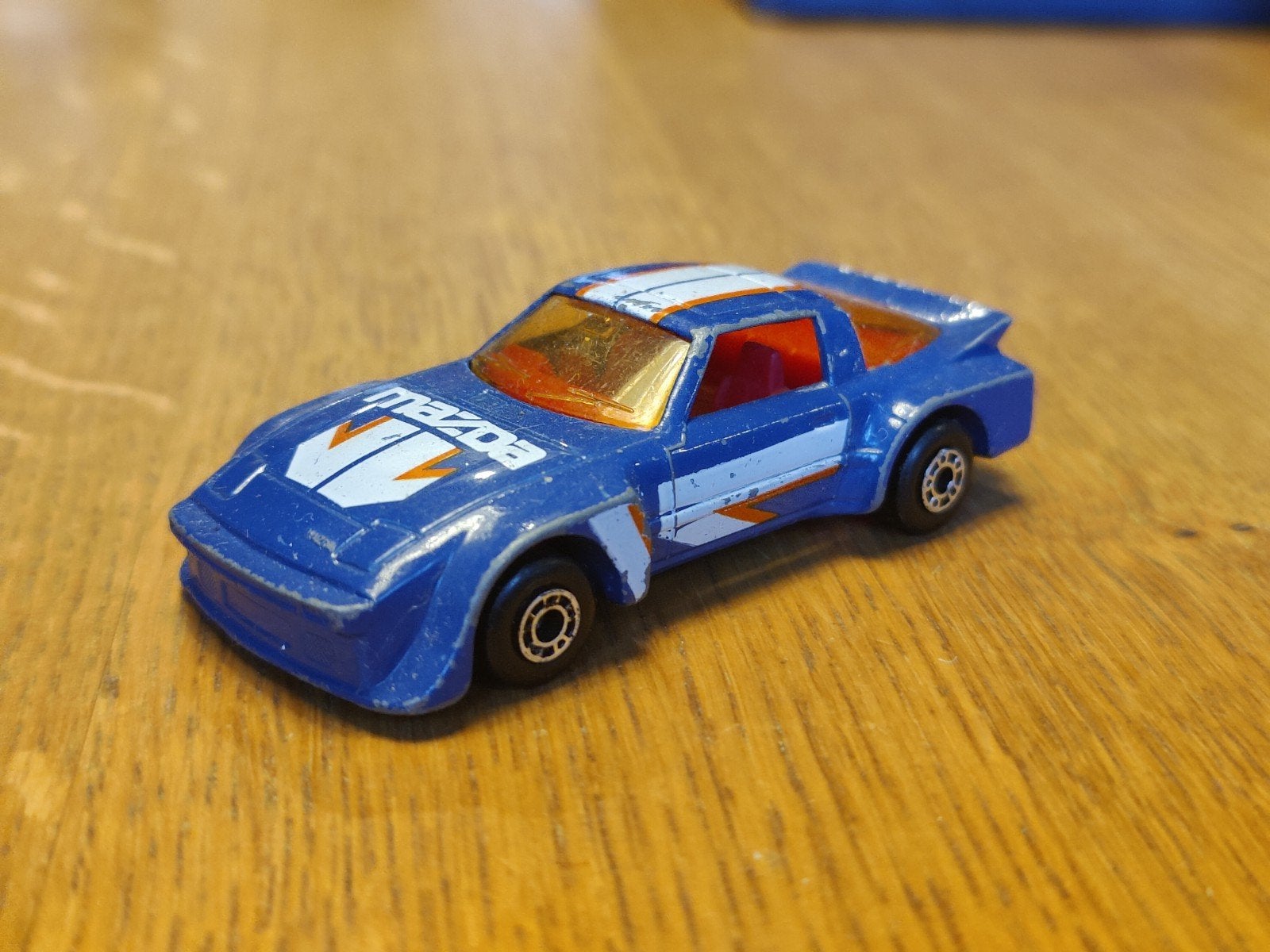 Matchbox Mazda RX 7 BLAUW, Ophalen of Verzenden