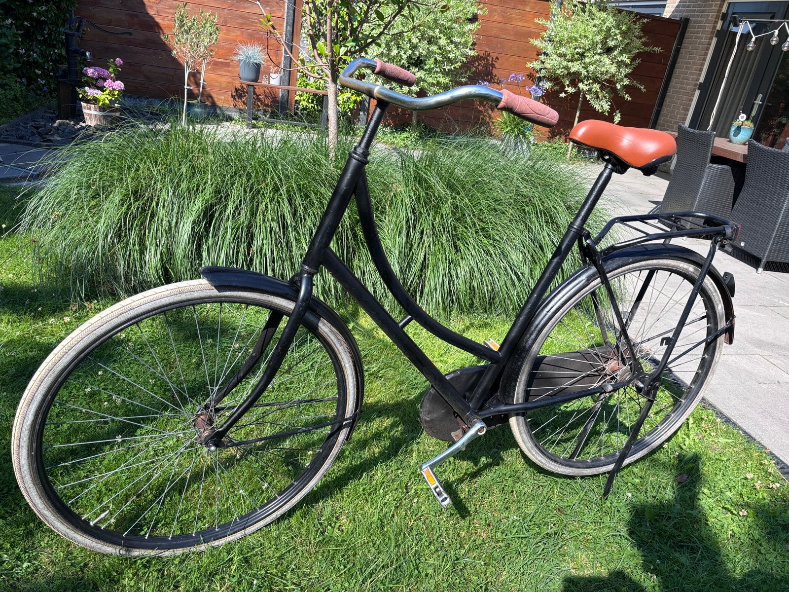 Weduwe fiets lage instap, 56 cm of meer, Ophalen, Gebruikt, Terugtraprem