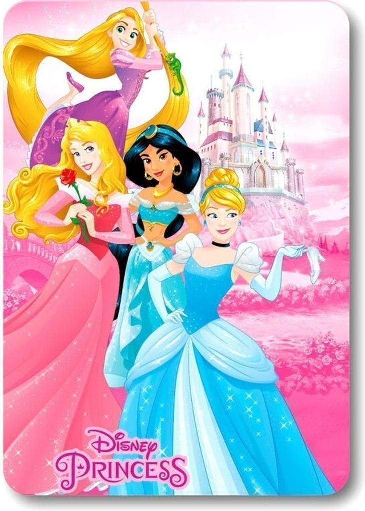 Disney Princess Fleece Deken - Prinsessen Fleecedeken, Meisje, Ledikant, Nieuw, Ophalen of Verzenden