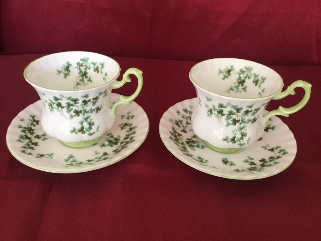 Royal Albert SHAMROCK DAMES KOP EN SCHOTEL 2 stuks, Antiek en Kunst, Ophalen of Verzenden