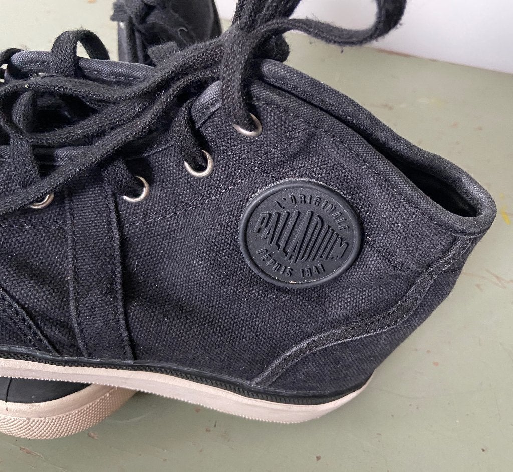 Zwarte canvas Palladium schoenen maat 39, Zwart, Palladium, Ophalen of Verzenden, Sneakers of Gympen