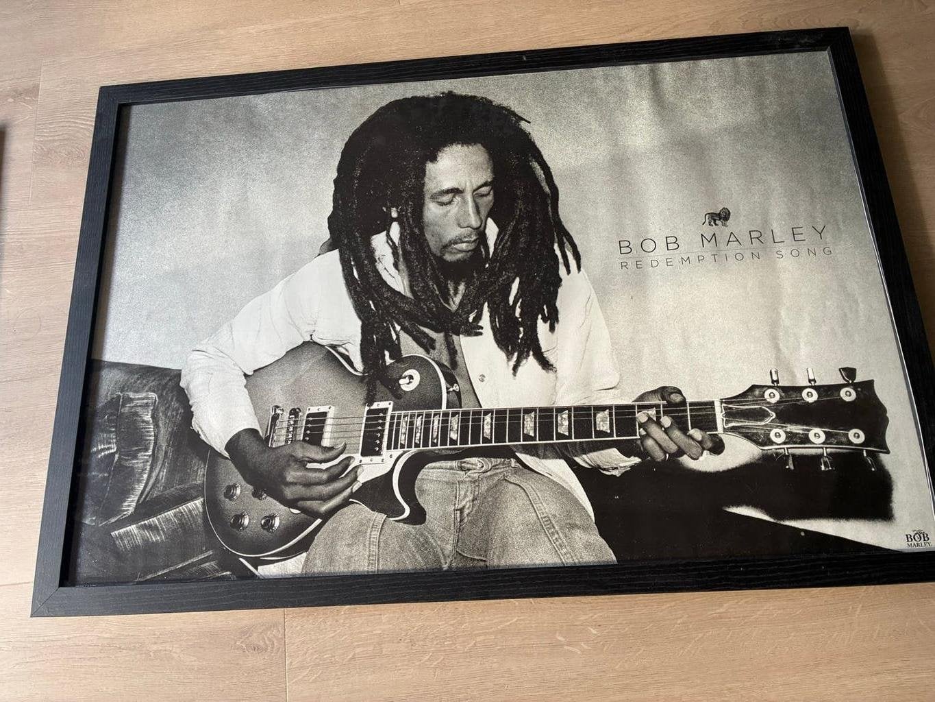 Bob Marley Redemption Song poster met lijst, Ophalen, Gebruikt, 66 cm, Posterlijst