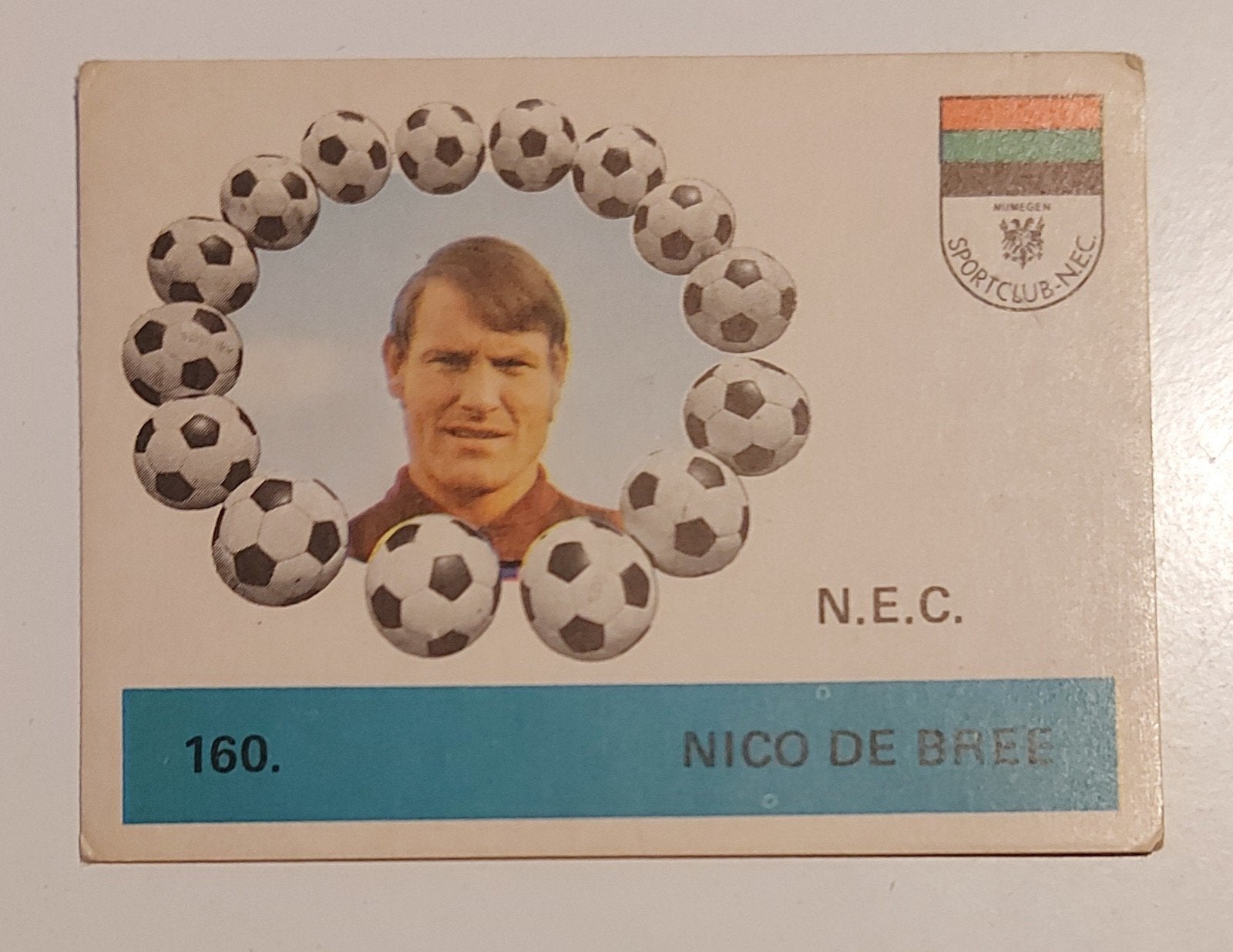 NEC Nijmegen Monty Gum 1971 Nico de Bree, Verzenden, Gebruikt, Overige binnenlandse clubs
