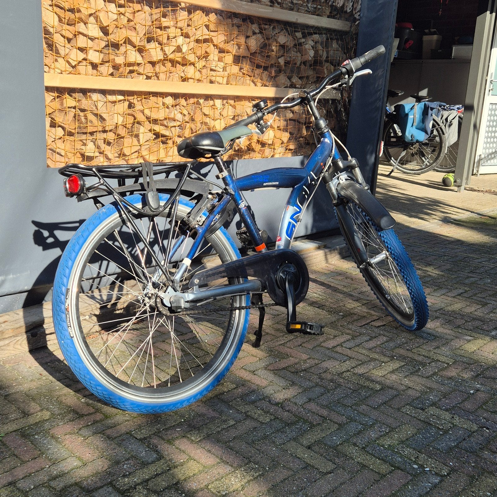 Batavus Blauwe Snake Sportive Bike 24 inch - Gebruikt, Ophalen, Velgrem, Snake, Handrem