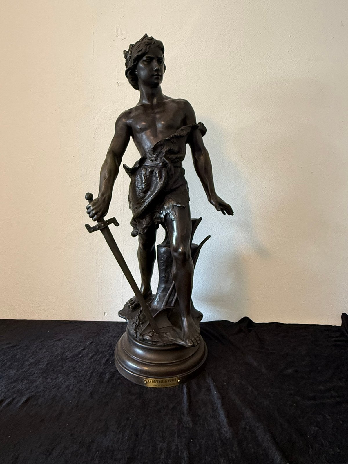 Groot fors antiek beeld mooie voorstelling,, Antiek en Kunst, Ophalen