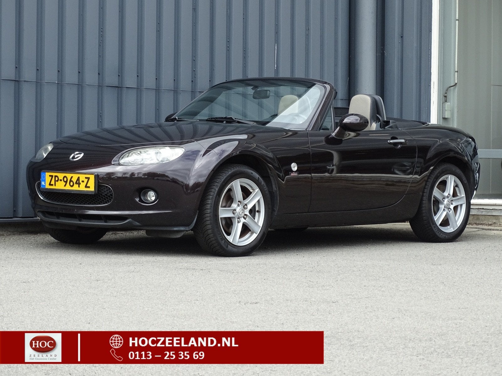 Mazda MX-5 1.8 Exclusive (bj 2007), Gebruikt, Beige, Cabriolet, 1055 kg