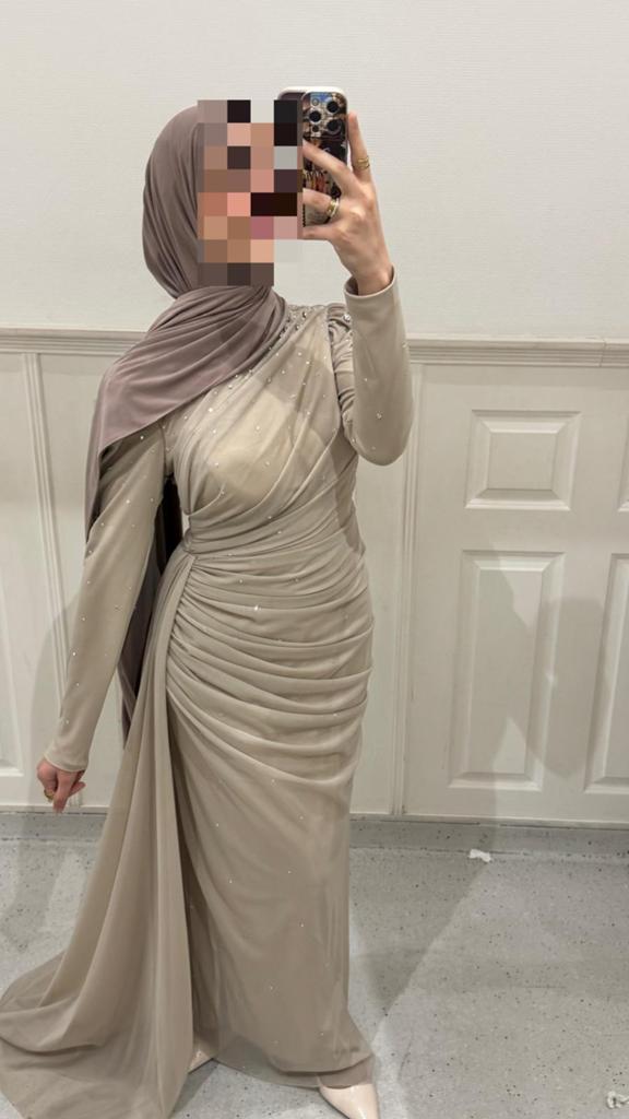 Abiye avondjurk, Kleding | Dames, Ophalen of Verzenden, Zo goed als nieuw, Maat 38/40 (M), Galajurk