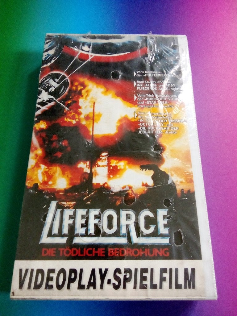 VHS - Lifeforce - Koopvideo uit Duitsland NIEUW in plastic, Horror, Vanaf 16 jaar, Verzenden, Duits