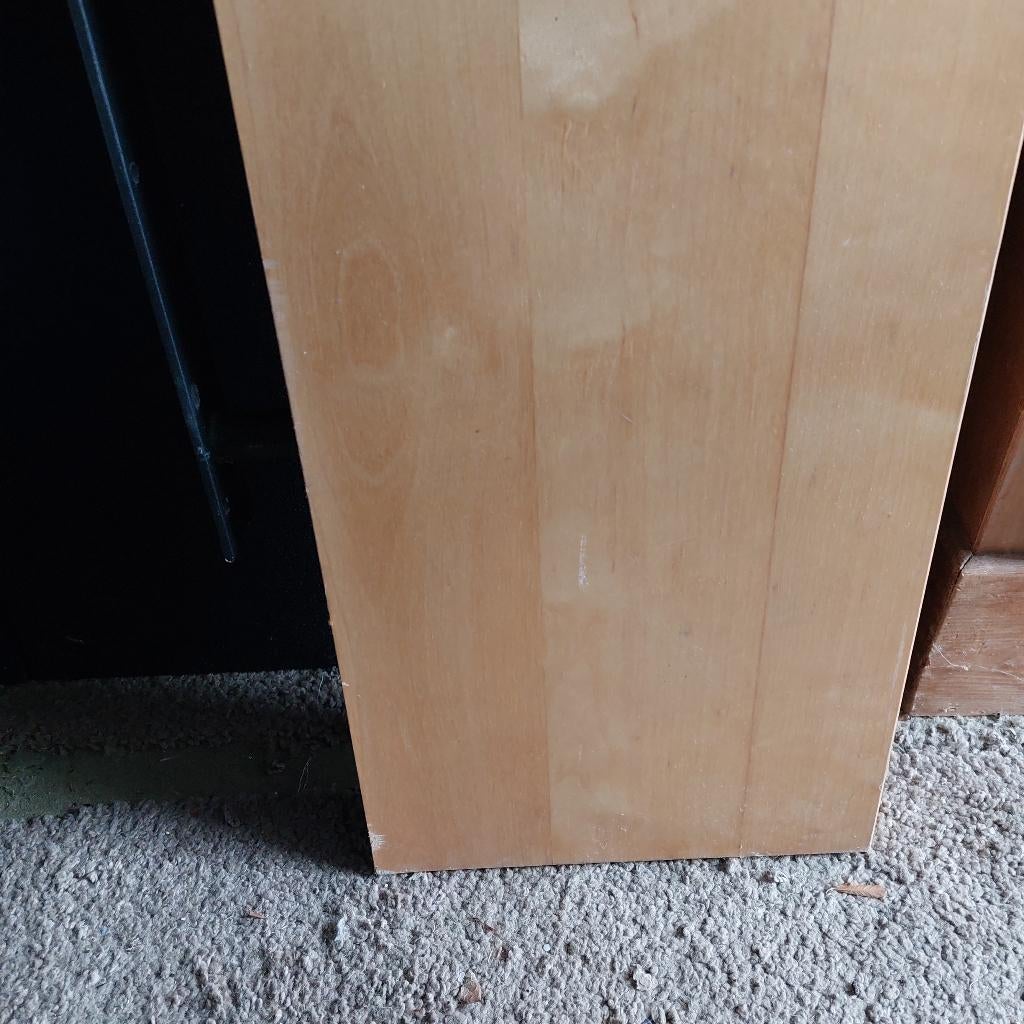 wandplank met metalen frame erin, IKEA, Doe-het-zelf en Verbouw, Hout en Planken, Ophalen, Gebruikt, 25 tot 50 mm, Plank