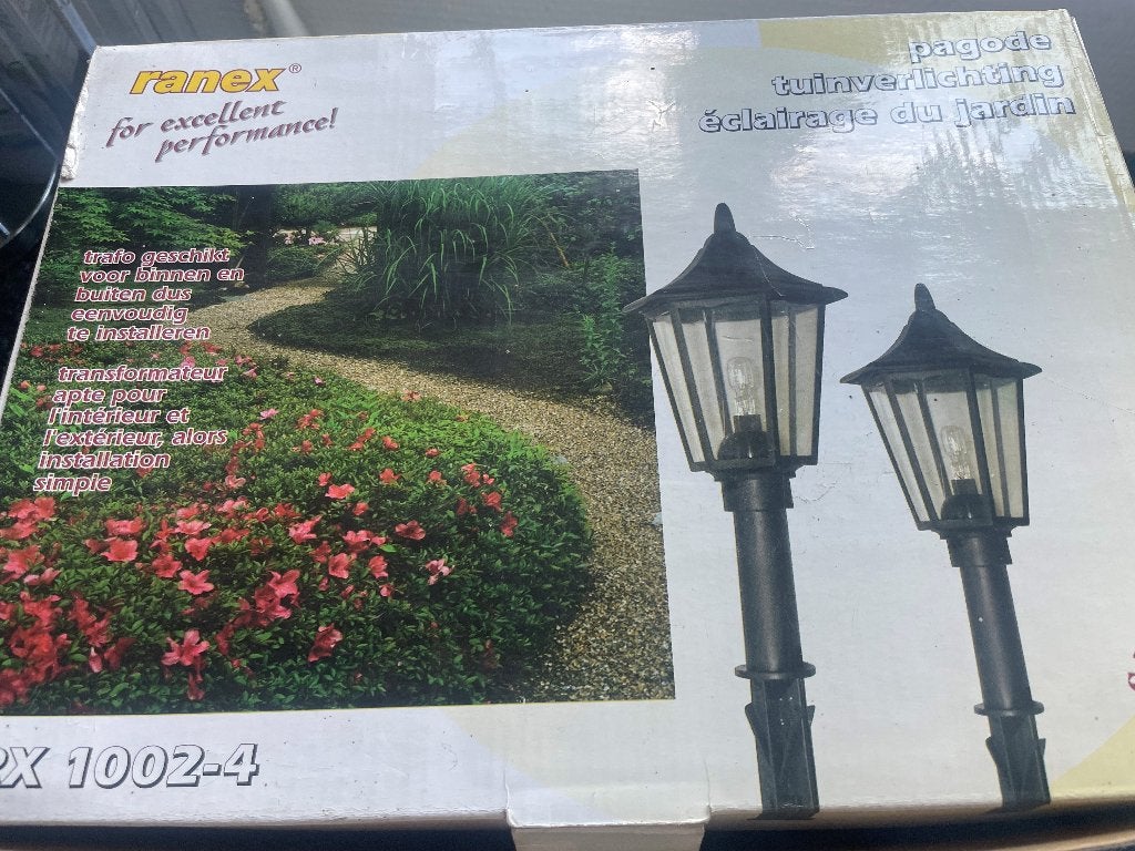 Ranex Pagode Tuinverlichting - Set van 2 (totaal 8 lampen), Ophalen, Kunststof, Minder dan 50 watt, Staande lamp