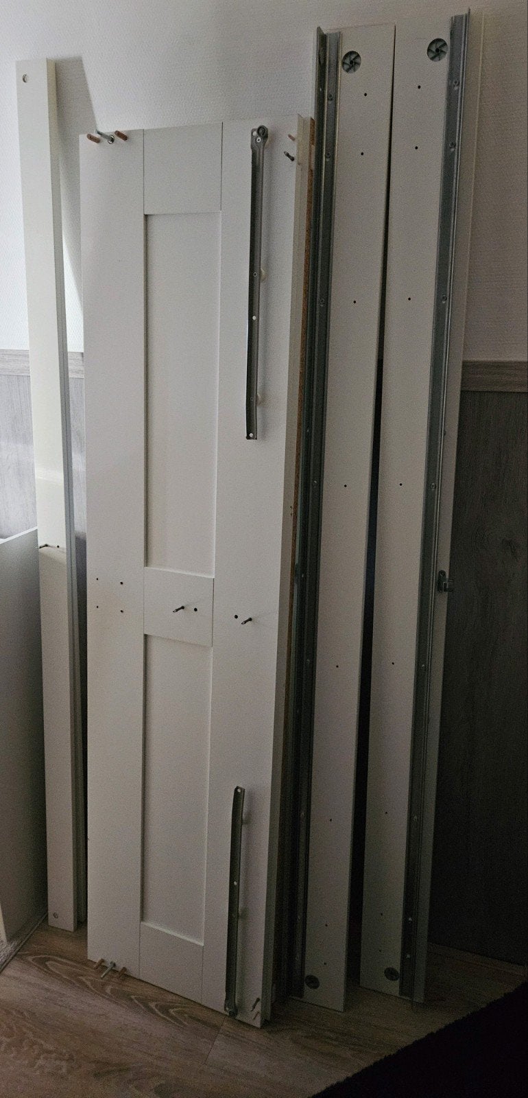 Ikea Brimnes bed, 2 persoons, 180x200 cm, 4 lades, wit, Ophalen, Wit, Tweepersoons, Zo goed als nieuw