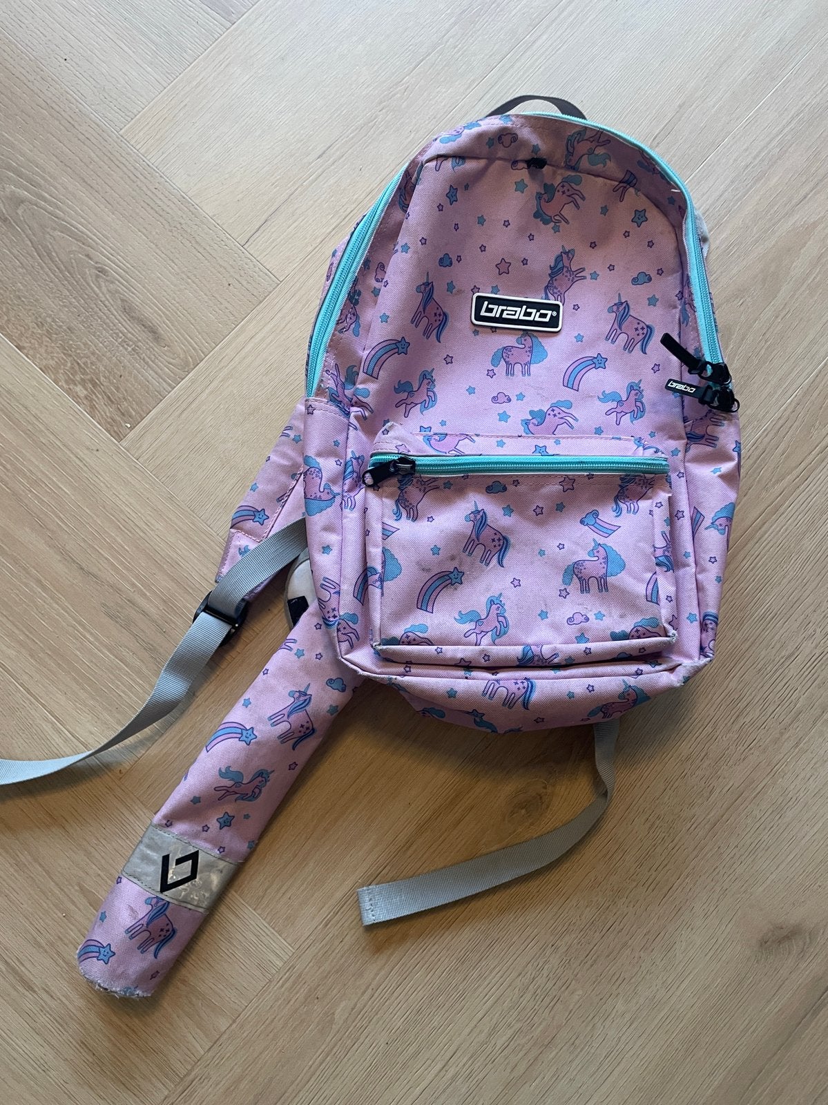 Roze eenhoorn hockeytas brabo, Sport en Fitness, Hockey, Ophalen, Zo goed als nieuw, Tas