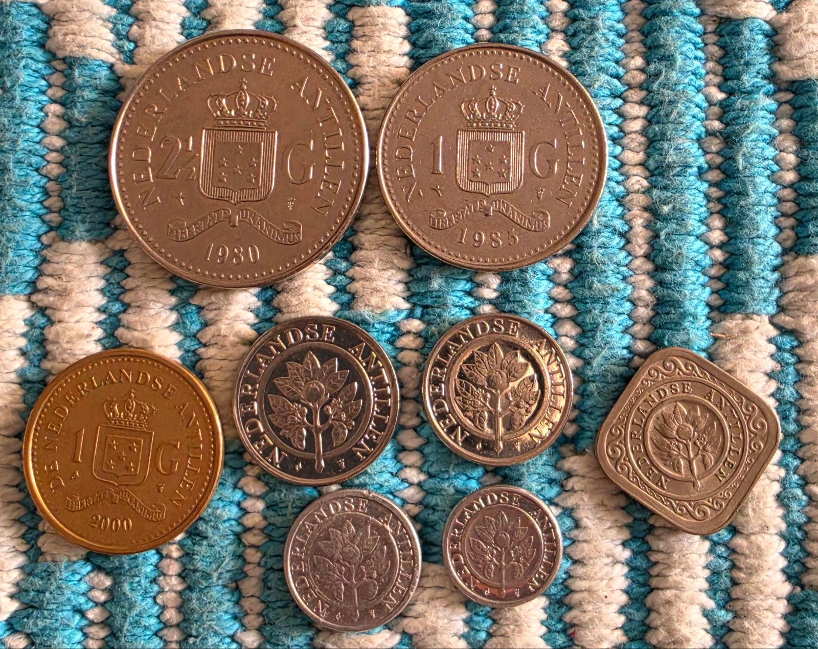 Diverse munten Koningin Beatrix en Nederlandse Antillen, Ophalen of Verzenden, Koningin Beatrix, 1 cent, Setje
