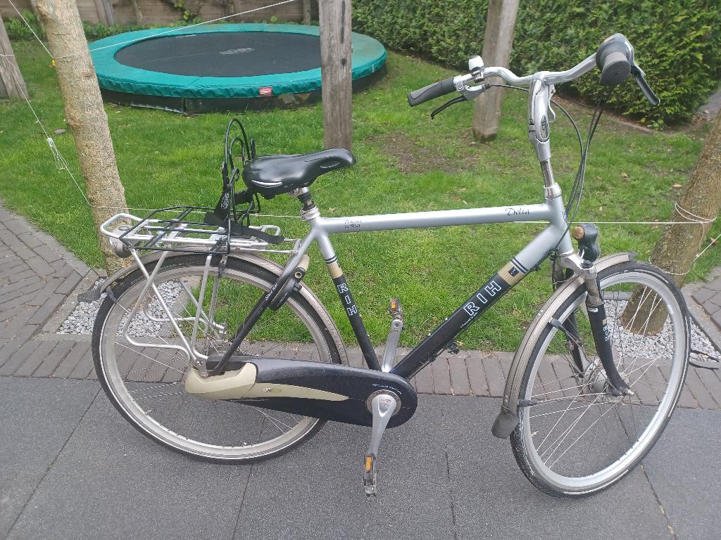 RIH Delta Herenfiets, Gebruikt, Versnellingen, Schijfrem, 53 tot 57 cm