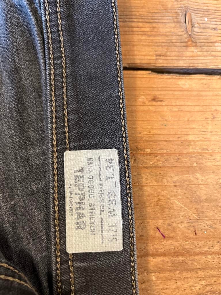 Diesel Tepphar Slim-Carrot Jeans W33 L34, Ophalen of Verzenden, Gedragen, Grijs, W33 - W34 (confectie 48/50)