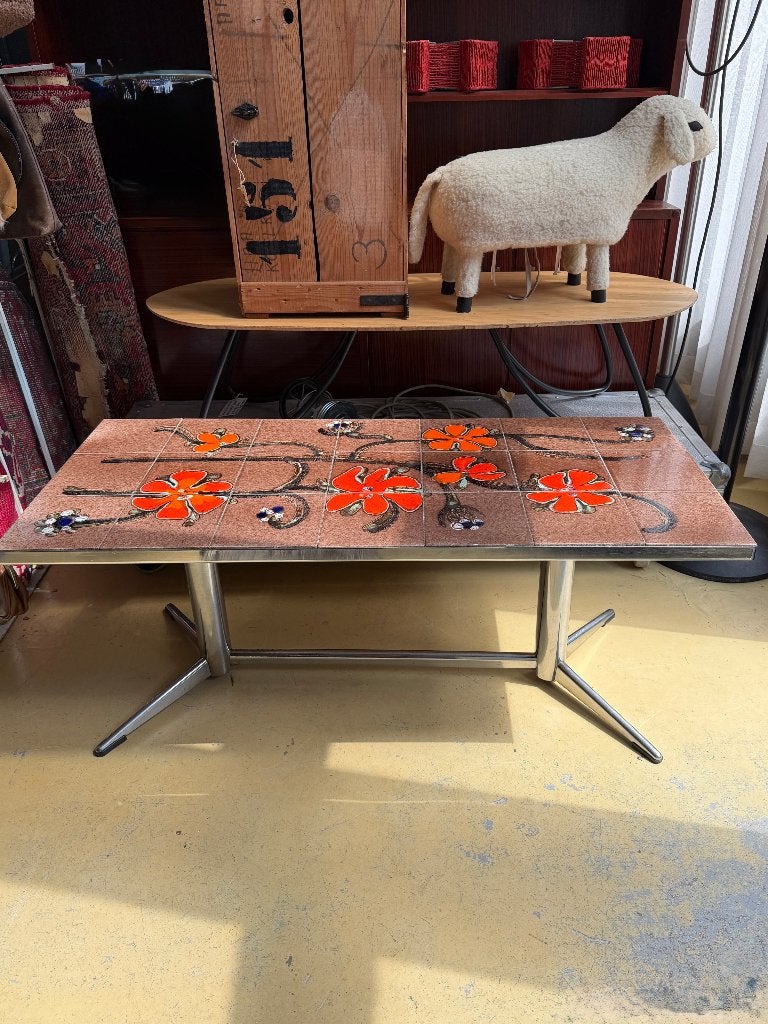 Midcentury design salontafel, Adri Belgique coffee table, Ophalen