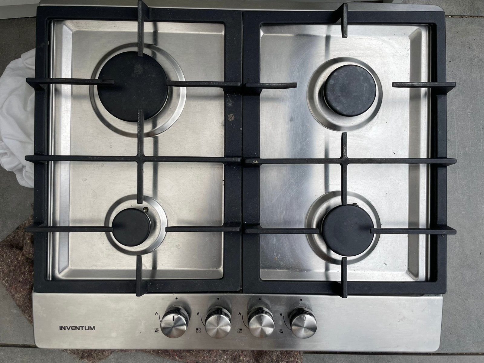 Inventum Gasfornuis met 4 Kookzones, Ophalen, Gebruikt, Minder dan 85 cm, 4 kookzones