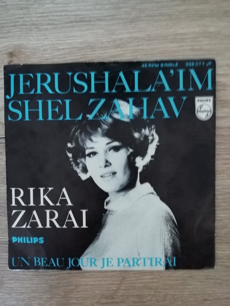 Rika Zarai single Jerushalam, Cd's en Dvd's, Ophalen of Verzenden, Gebruikt, 7 inch, Pop