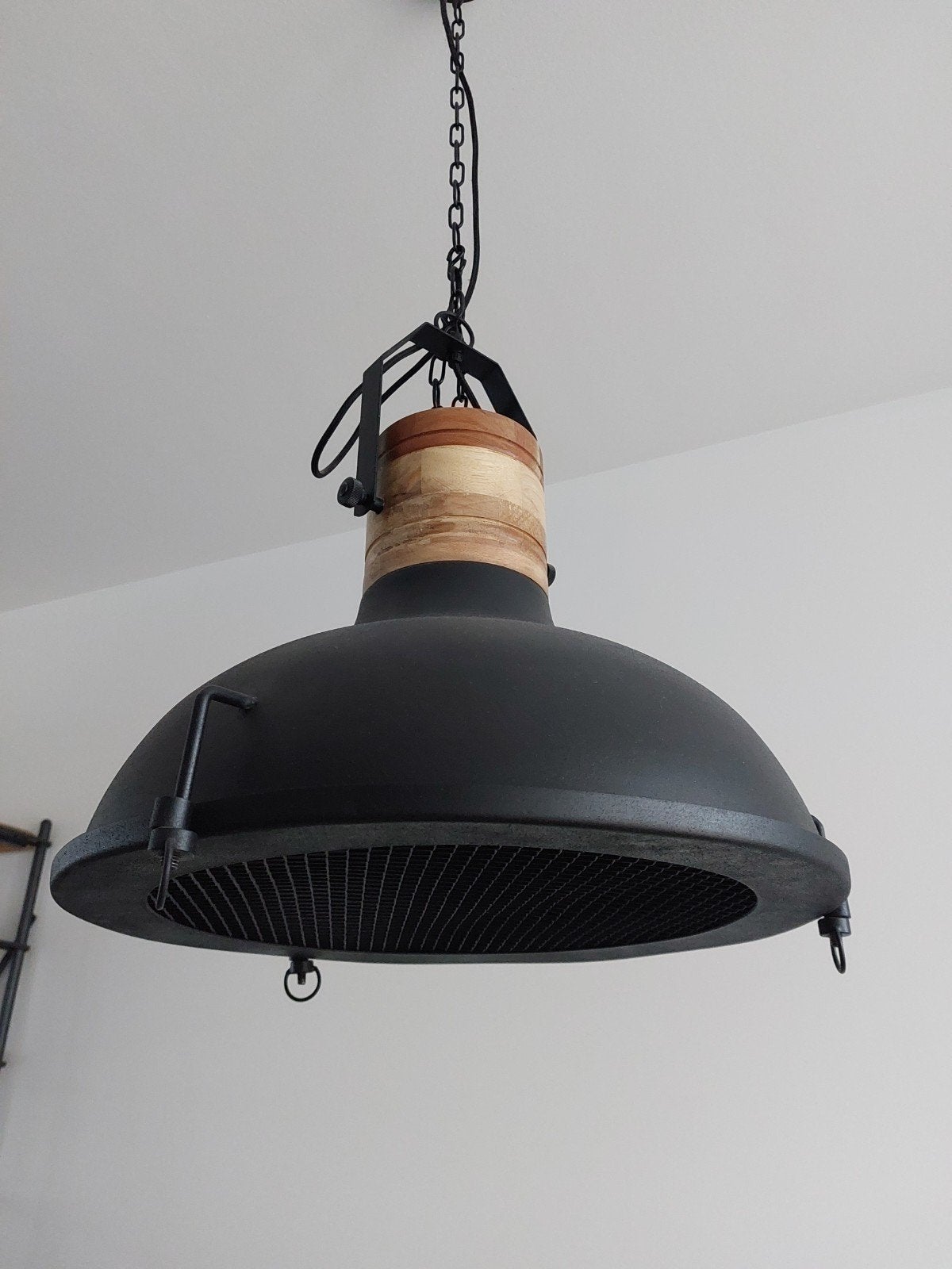 Mooie hanglamp Dutchbone Raw, Huis en Inrichting, Lampen | Hanglampen, Ophalen, Zo goed als nieuw, Minder dan 50 cm, Industrieel
