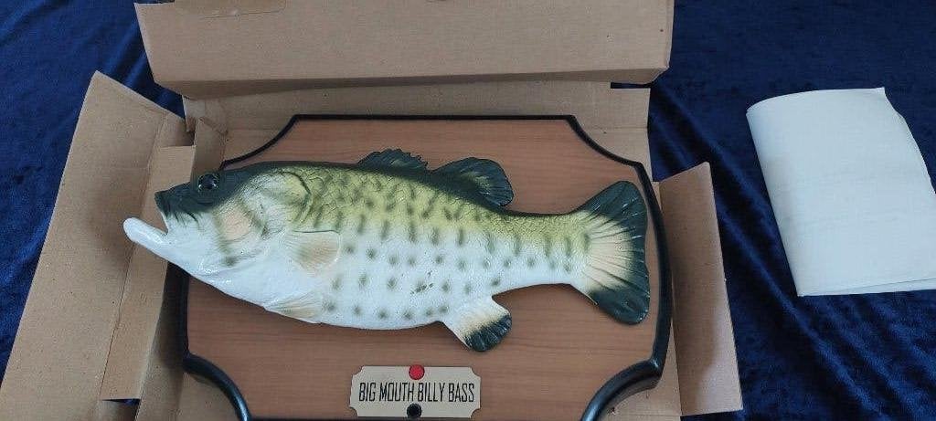BIG MOUTH BILLY BAS, ZINGENDE EN BEWEGENDE VIS NIEUW IN DOOS, Ophalen of Verzenden, Nieuw