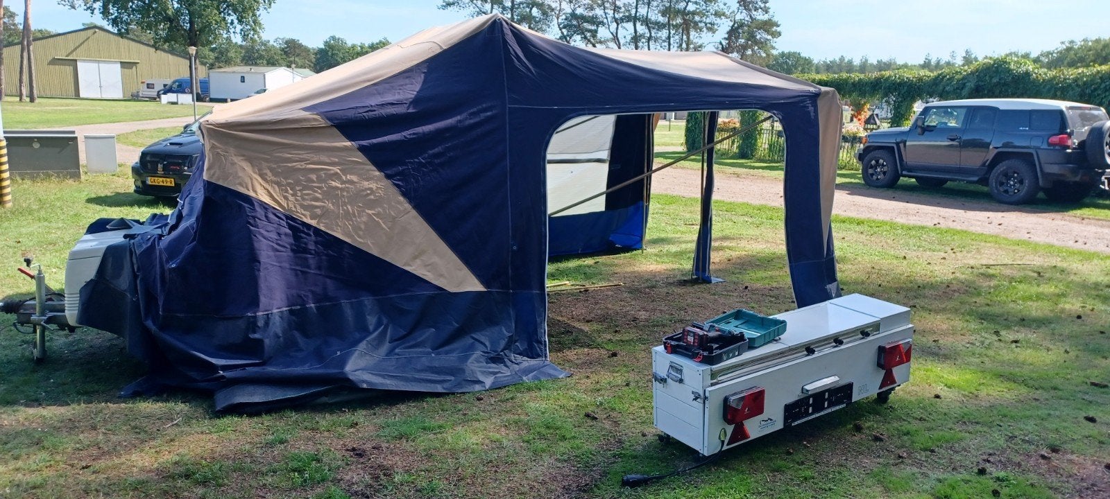 trigano vouwwagen 4 persoons, Caravans en Kamperen, Vouwwagens, Ophalen, Tot en met 4, Aanwezig, Trigano