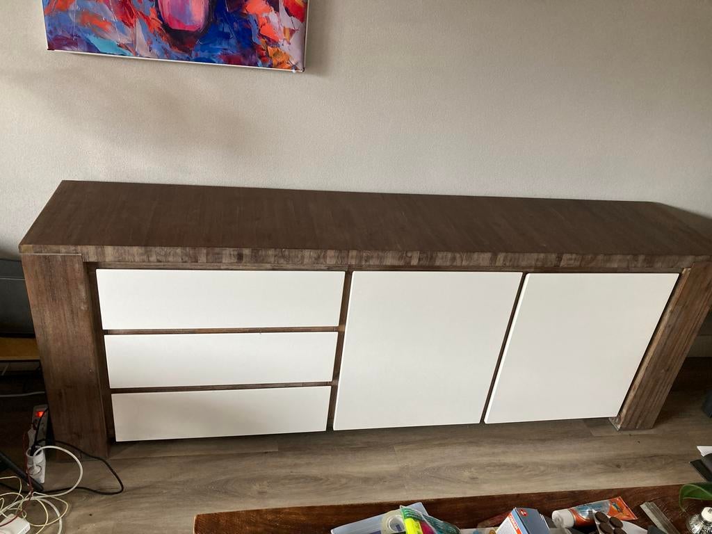 Henders & Hazel Dressoir Kast (HH 22) - 220x45x80 cm, Huis en Inrichting, Kasten | Dressoirs, Ophalen, Gebruikt, Met deur(en)