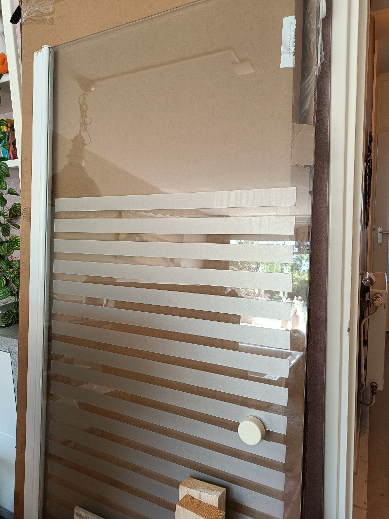 Douche deur, Ophalen, Gebruikt, Glas, Douche