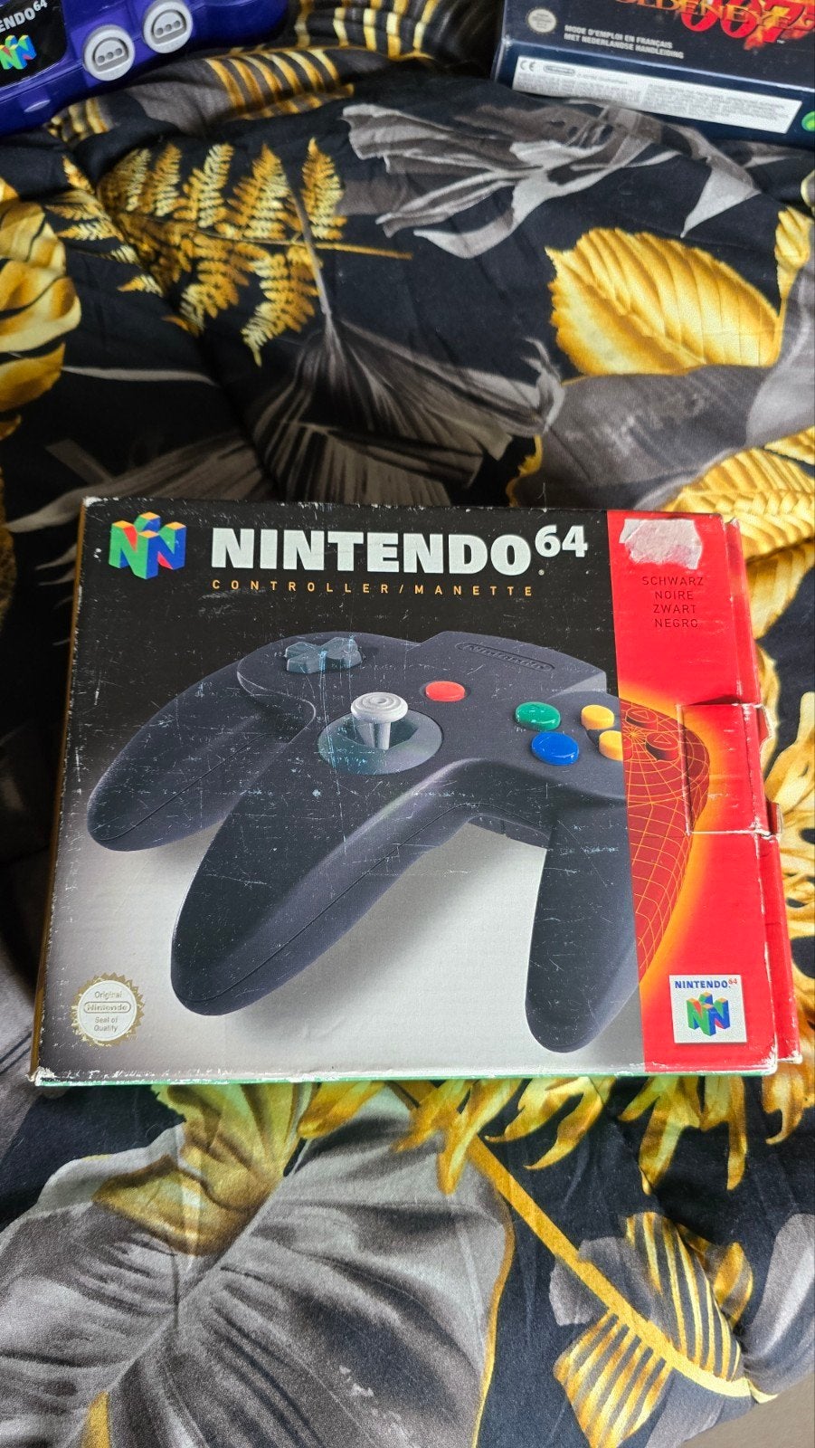 Nintendo 64 controller zwart met doos, Spelcomputers en Games, Spelcomputers | Nintendo Consoles | Accessoires, Ophalen of Verzenden