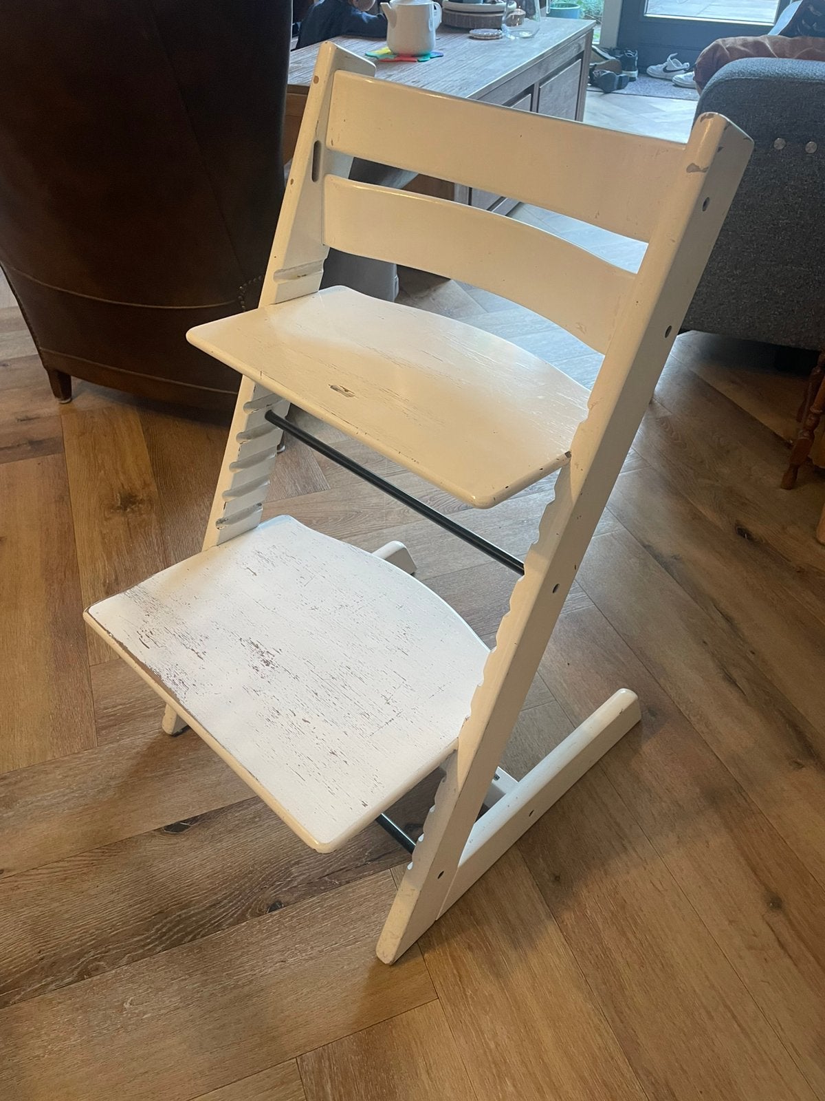 Stokke triptrap oud / opknapper, Ophalen, Gebruikt, Meegroeistoel