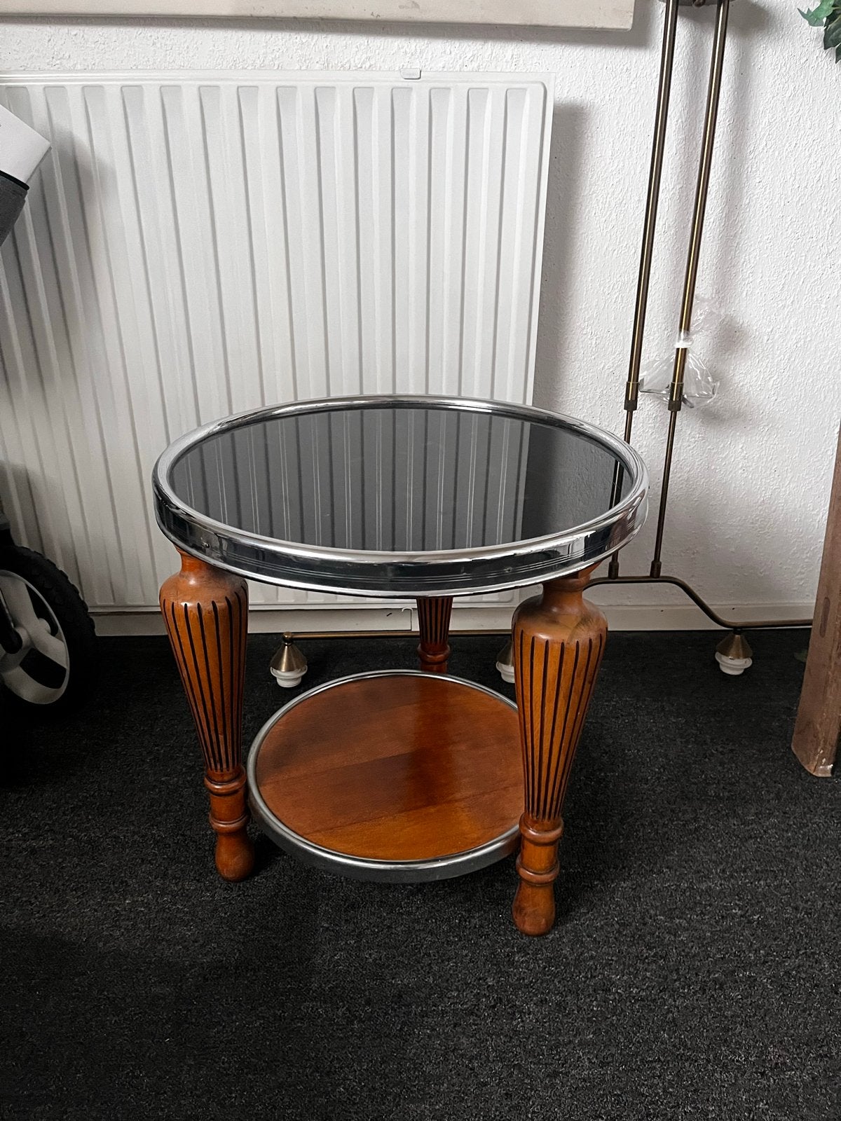 Klassieke rooktafel tond 50./38 hoogte 52, Ophalen
