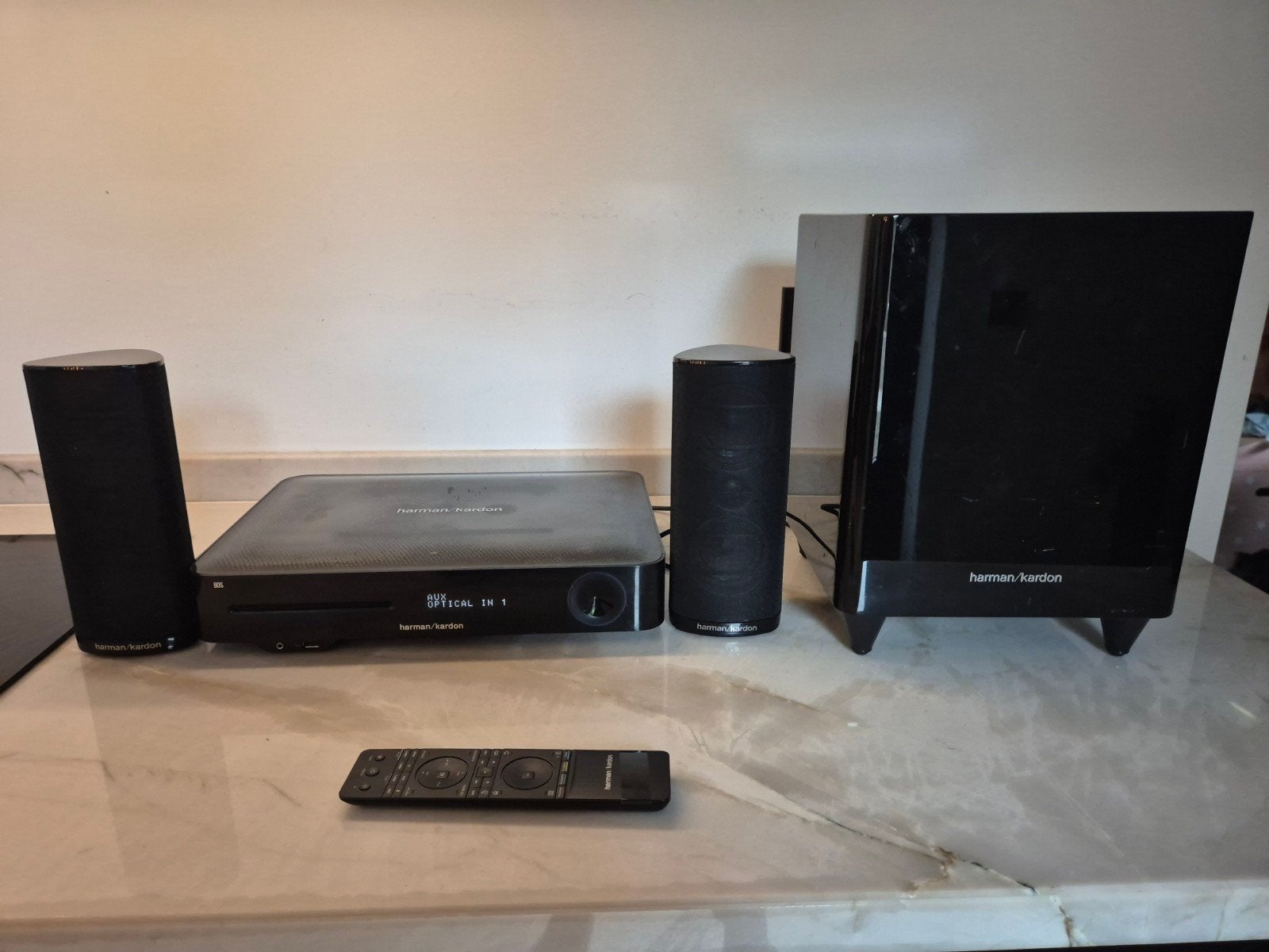 Harman Kardon HKTS210SUB/2.1 Home Cinema Set, Audio, Tv en Foto, Overige merken, Gebruikt, 2.1-systeem, Blu-ray-speler