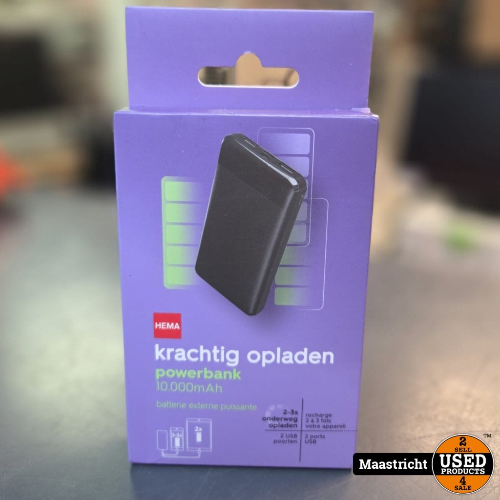 powerbank 10.000mAh | NIEUW | Elders voor 23.50 Euro, Hema, Nieuw, Support@hema.com, Nieuwe Dukenburgseweg 5
6534 AH Nijmegen
Netherlands
