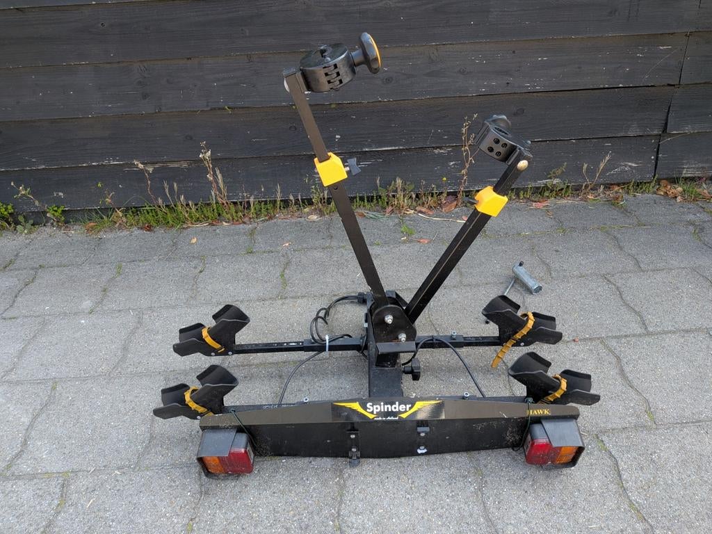 Spinder Hawk Trekhaak Fietsendrager - 2 Fietsen, Auto diversen, Fietsendragers, Ophalen, Gebruikt, Trekhaakdrager