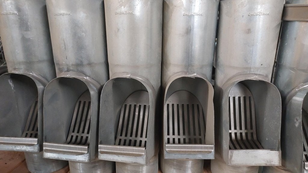 bladvanger rheinzink 100mm 2 stuks, Afvoer, Nieuw, Ophalen of Verzenden, Zink