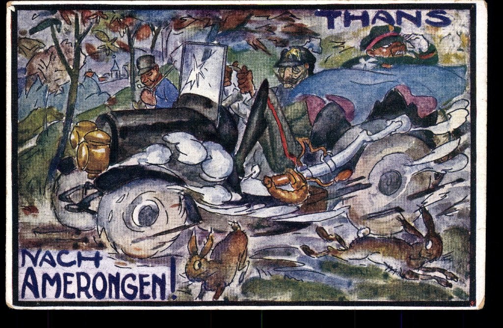 Amerongen (Ut.), Spotkaart Gevluchte Keizer Wilhelm II, 1918, Verzenden, Voor 1920, Ongelopen, Utrecht