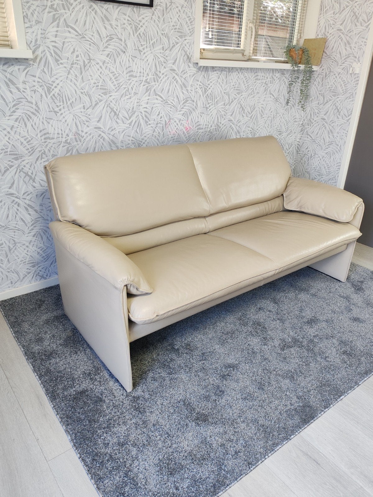 Leolux Bora Beta leren design bank, 150 tot 200 cm, Tweepersoons, Ophalen of Verzenden, Zo goed als nieuw