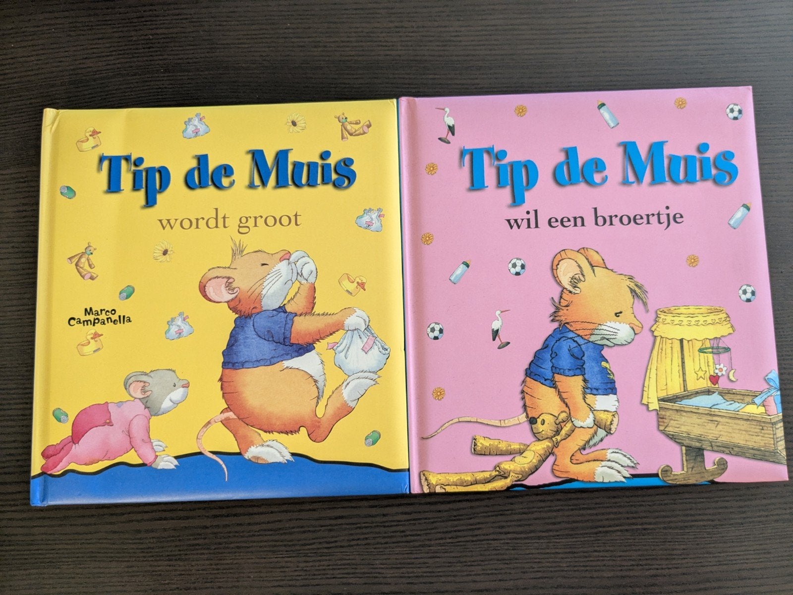 Tip de Muis - Wordt groot + Wil een broertje, Gelezen, 3 tot 4 jaar, Anna Casalis, Ophalen of Verzenden