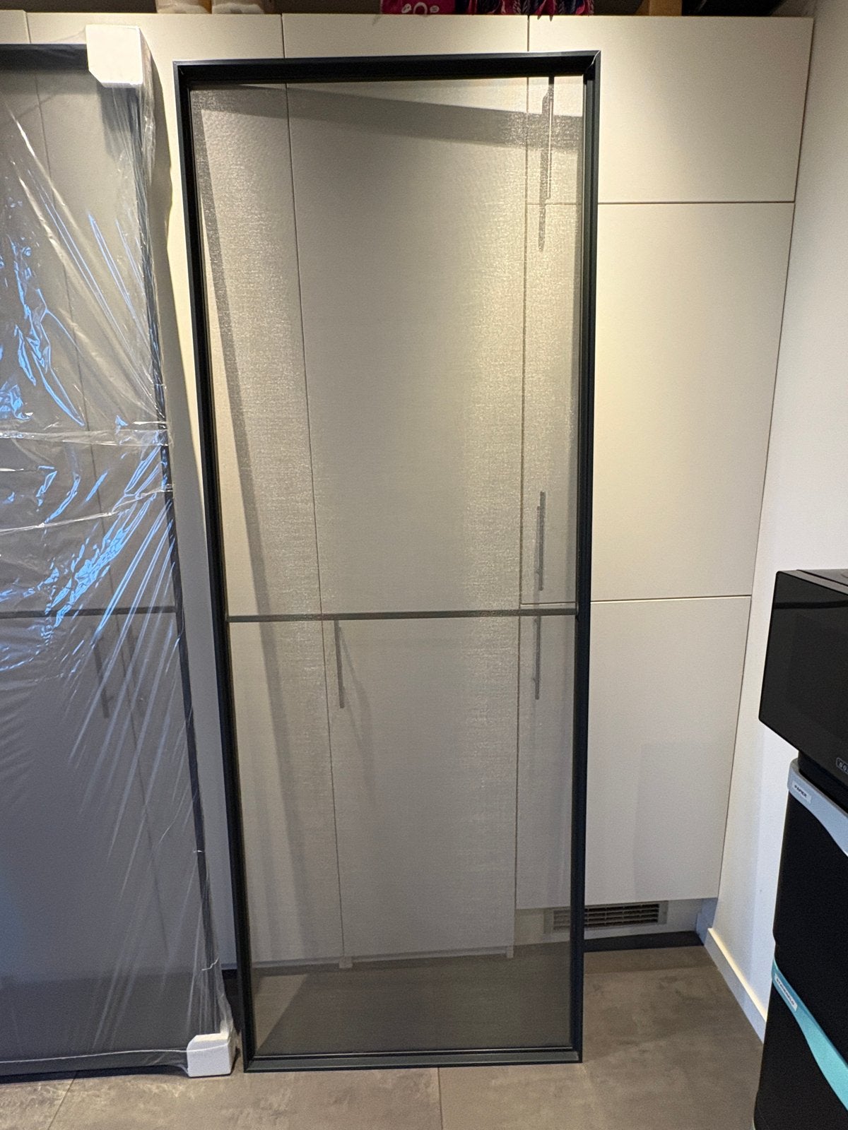 2 st. Nieuwe Hordeur Inzethor 82,8x226 cm - Antraciet, Doe-het-zelf en Verbouw, Ophalen, Kunststof, 80 tot 100 cm, 215 cm of meer