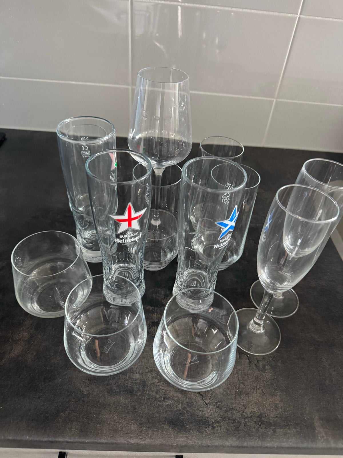 Diverse glazen gratis af te halen, Antiek en Kunst, Ophalen