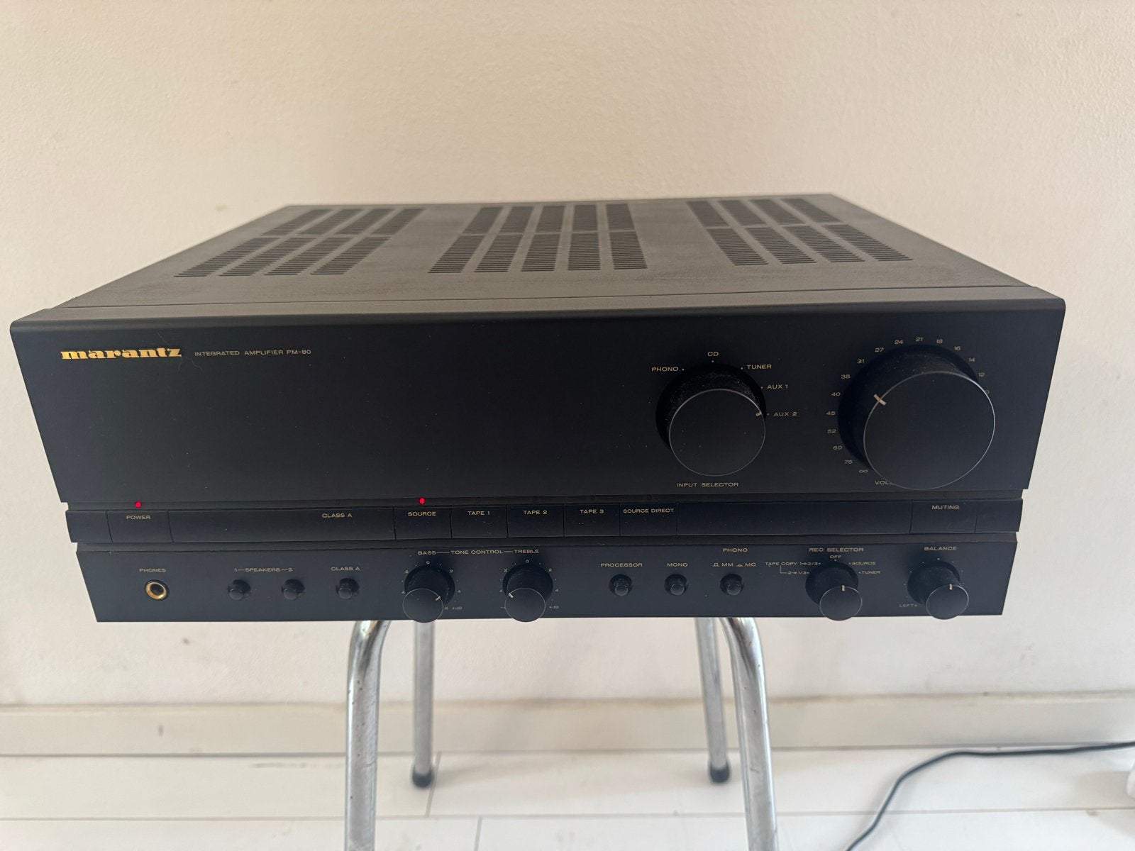 Marantz PM80 versterker. Vrijwel geen gebruikssporen., Gebruikt, 120 watt of meer, Stereo, Ophalen