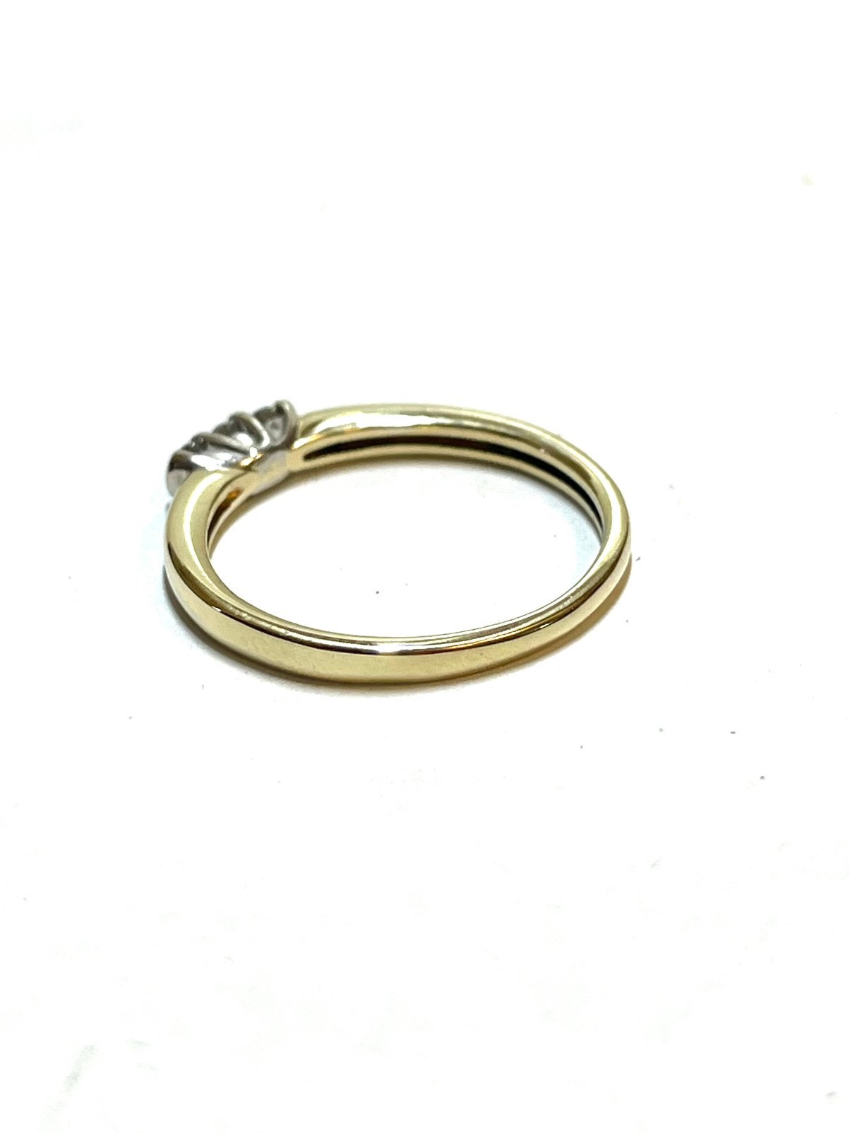 14k gouden ring met diamant, -, -, Ophalen of Verzenden, Zo goed als nieuw