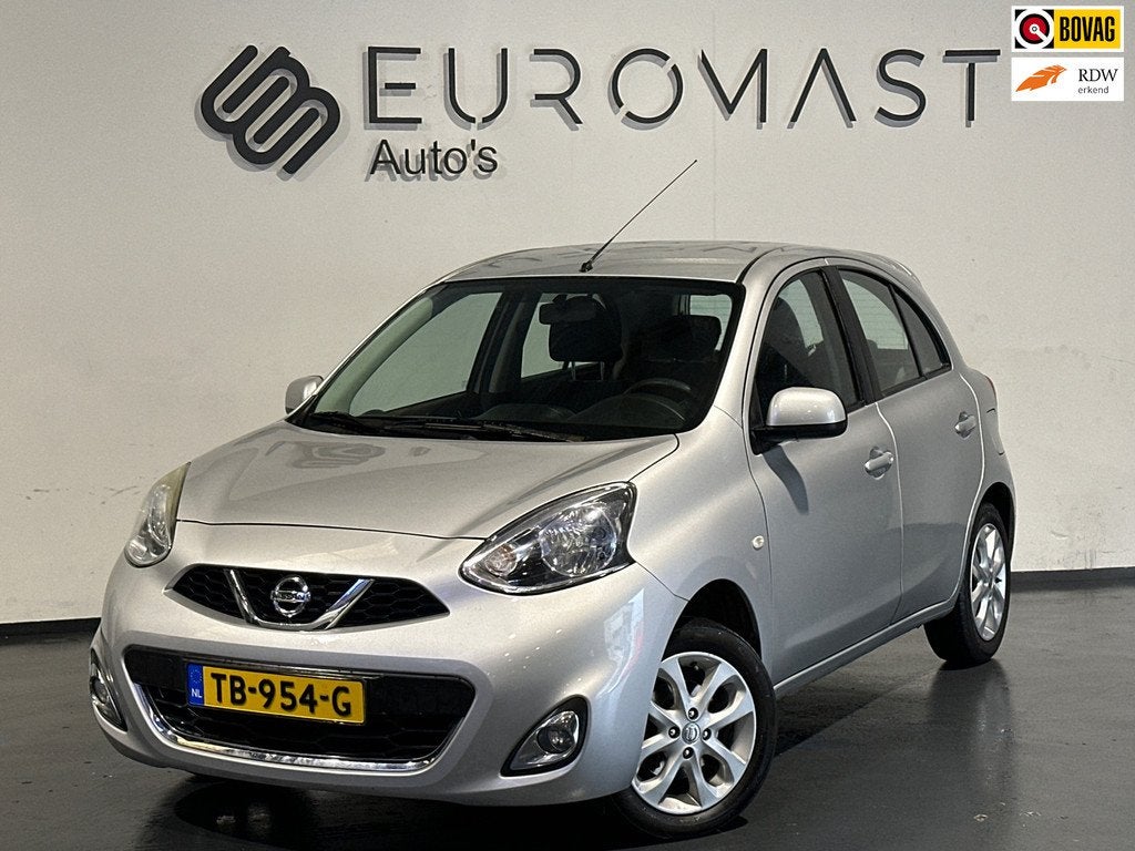Nissan Micra 1.2 Acenta Airco 5d Cruise Nieuwe Apk, Auto's, Nissan, Bedrijf, Te koop, Micra, ABS, Airbags, Airconditioning, Bluetooth