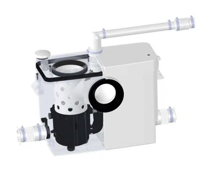 Saniwall Pro UP met glazen voorpaneel, Doe-het-zelf en Verbouw, Sanitair, Ophalen of Verzenden, Nieuw, Glas, Toilet